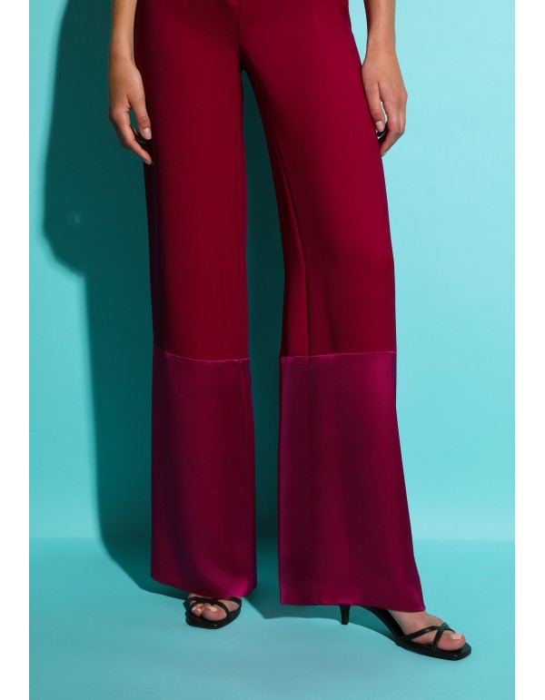 Pantalon long palazzo à taille haute Bougainvillea 2