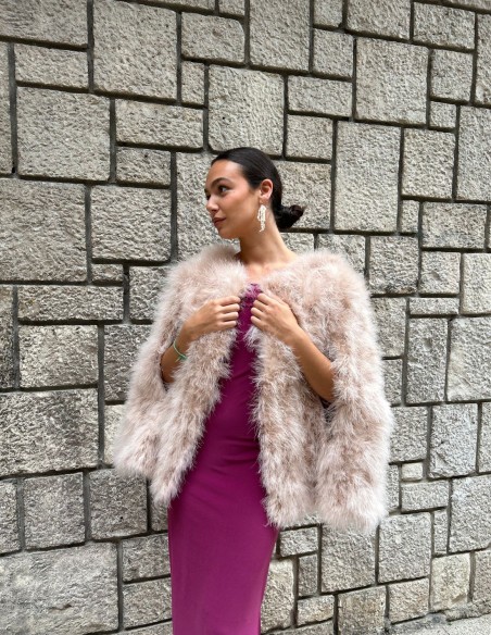 Ostrich feather cape