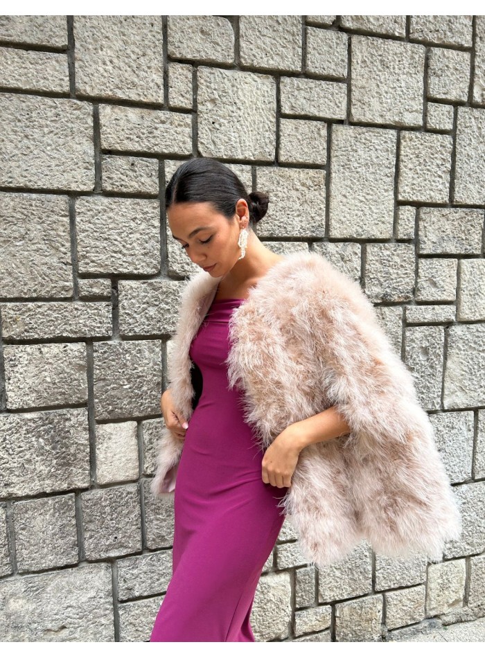 Ostrich feather cape