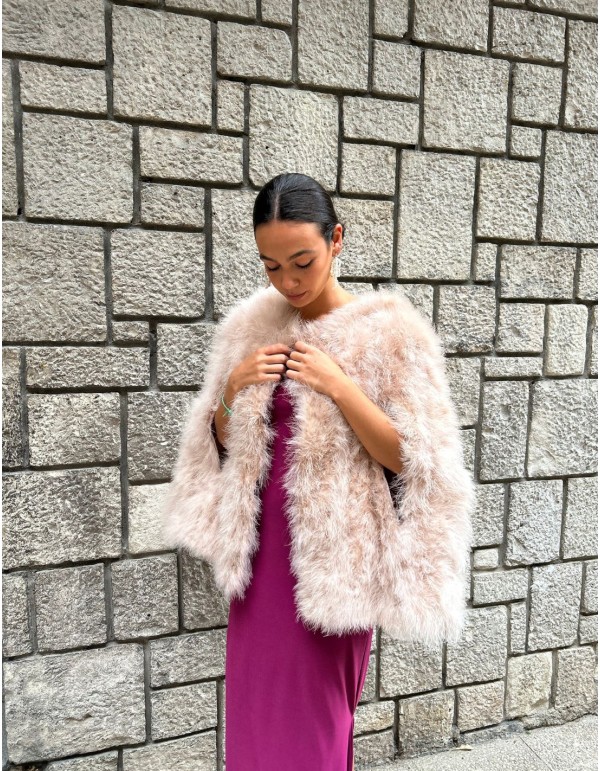 Ostrich feather cape 2