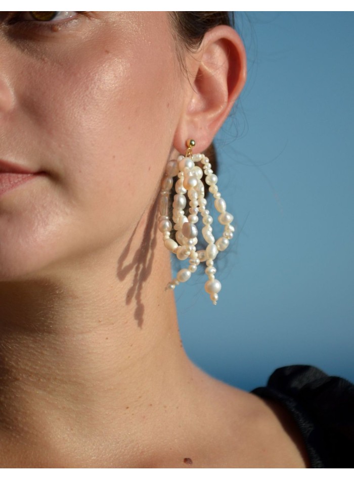 earrings with freshwater pearls