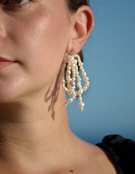 earrings with freshwater pearls
