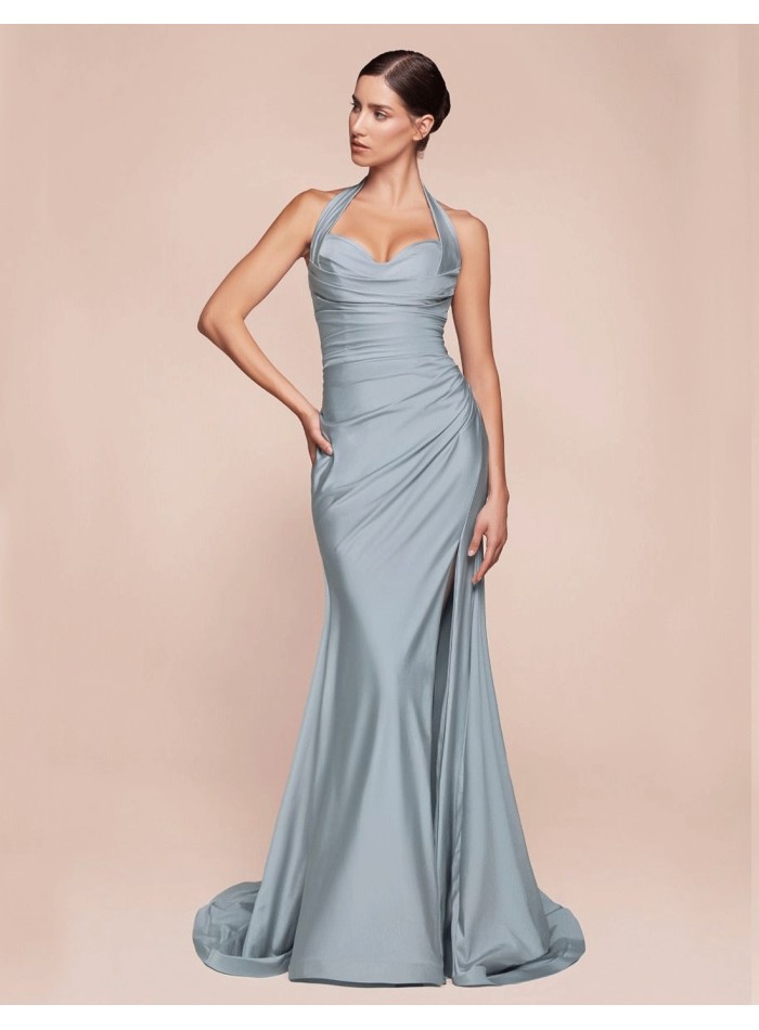 Robe de soirée longue pour invitée avec...