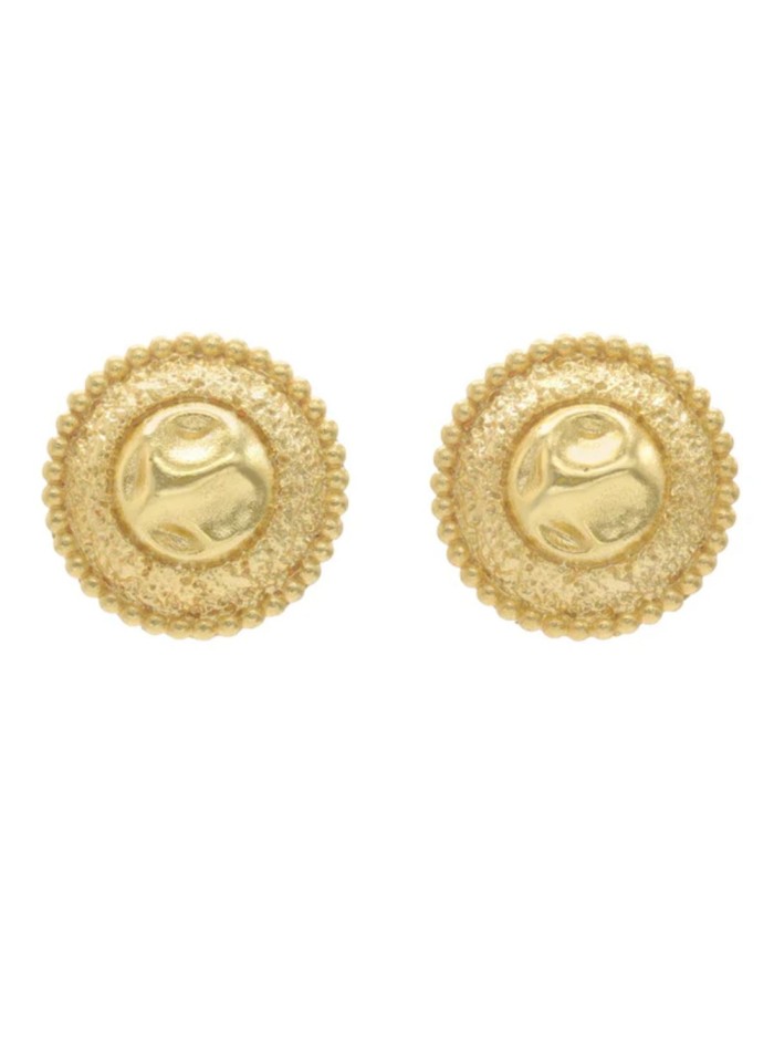 Coin style circular party earrings
