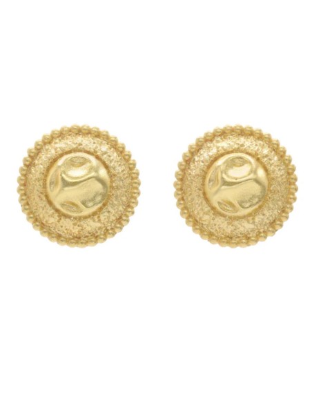 Boucles d'oreilles circulaires en forme de pièces de monnaie