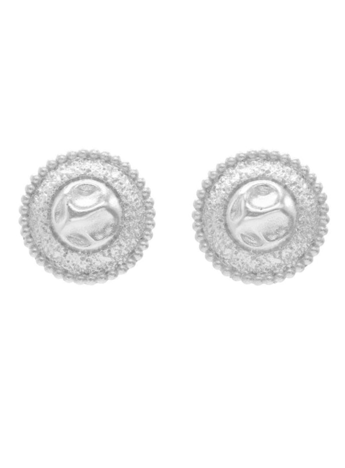 Pendientes de fiesta circulares estilo moneda