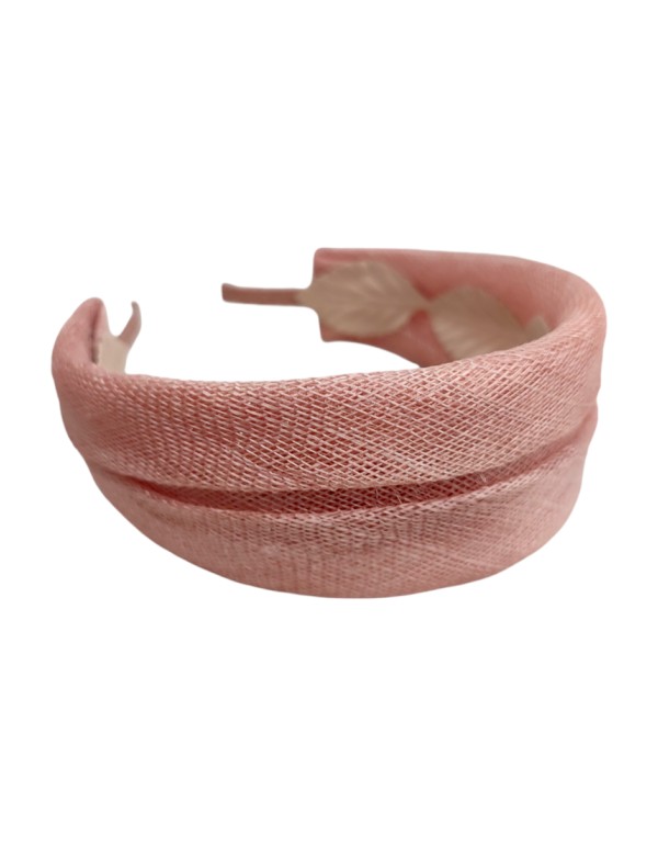 Nude party headband in raffia 2