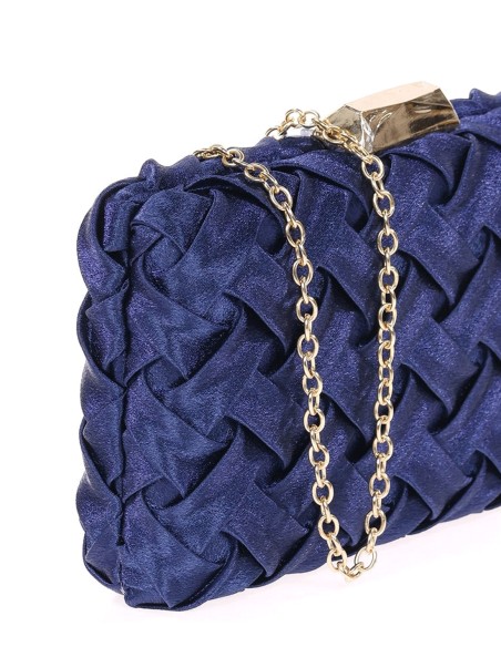 Sac de soirée en satin tressé