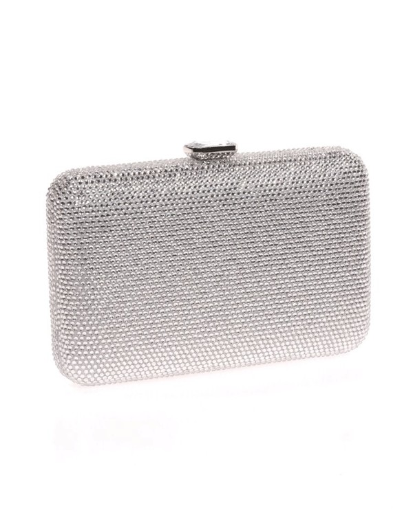 Bolso de fiesta con cristalitos en oro o plata para invitada 2