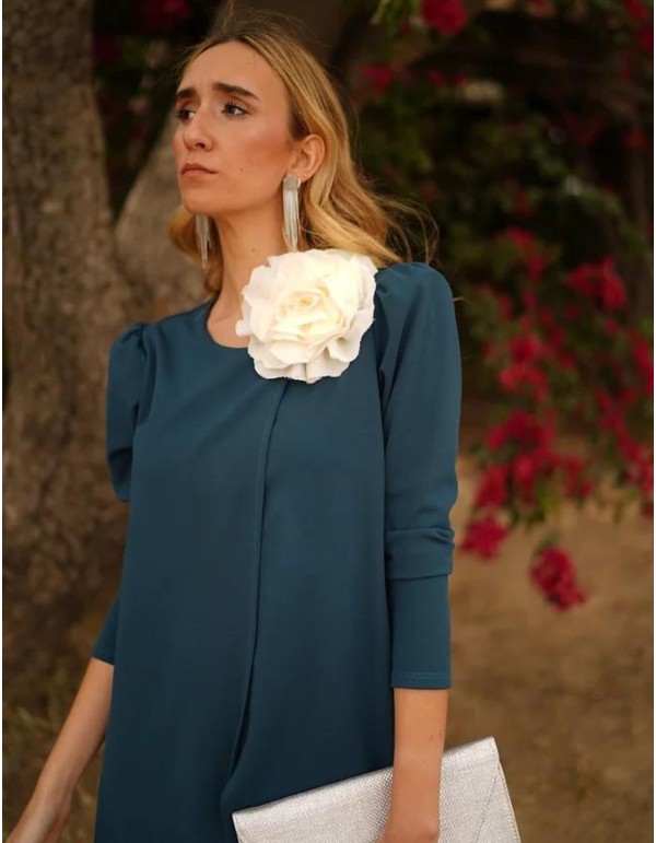 Ensemble veste longue et pantalon vert 2