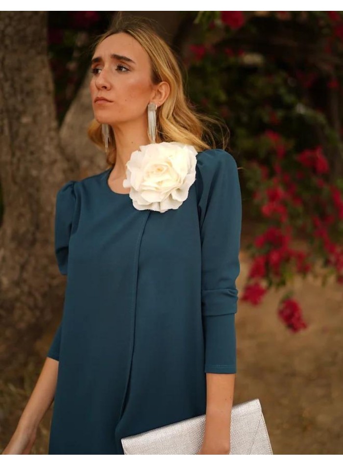 Ensemble veste longue et pantalon vert