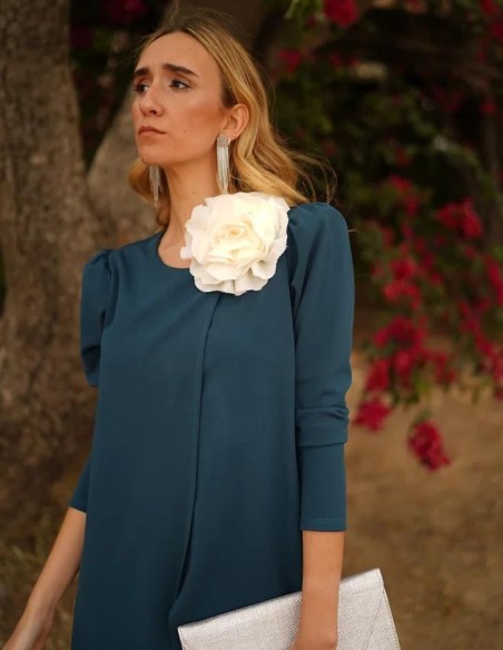 Ensemble veste longue et pantalon vert