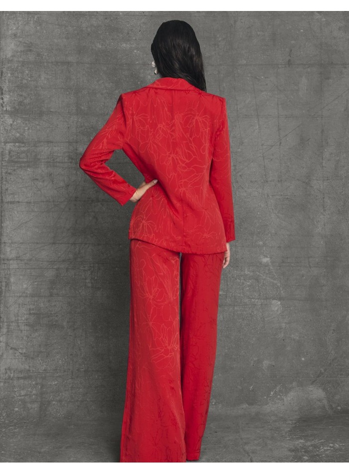 Blazer d'invité avec col de smoking et laçage