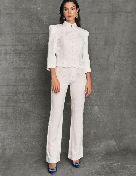 Bootcut style suit pants