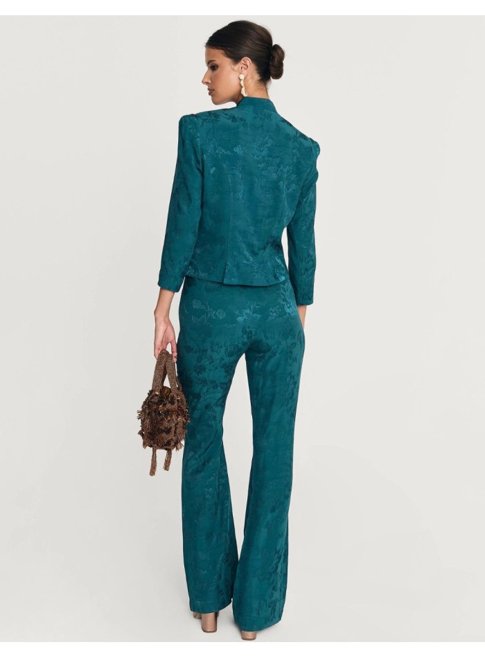 Veste à boutons bleu pétrole