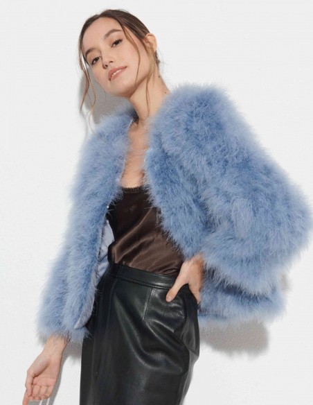 Ostrich feather jacket
