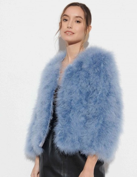 Ostrich feather jacket