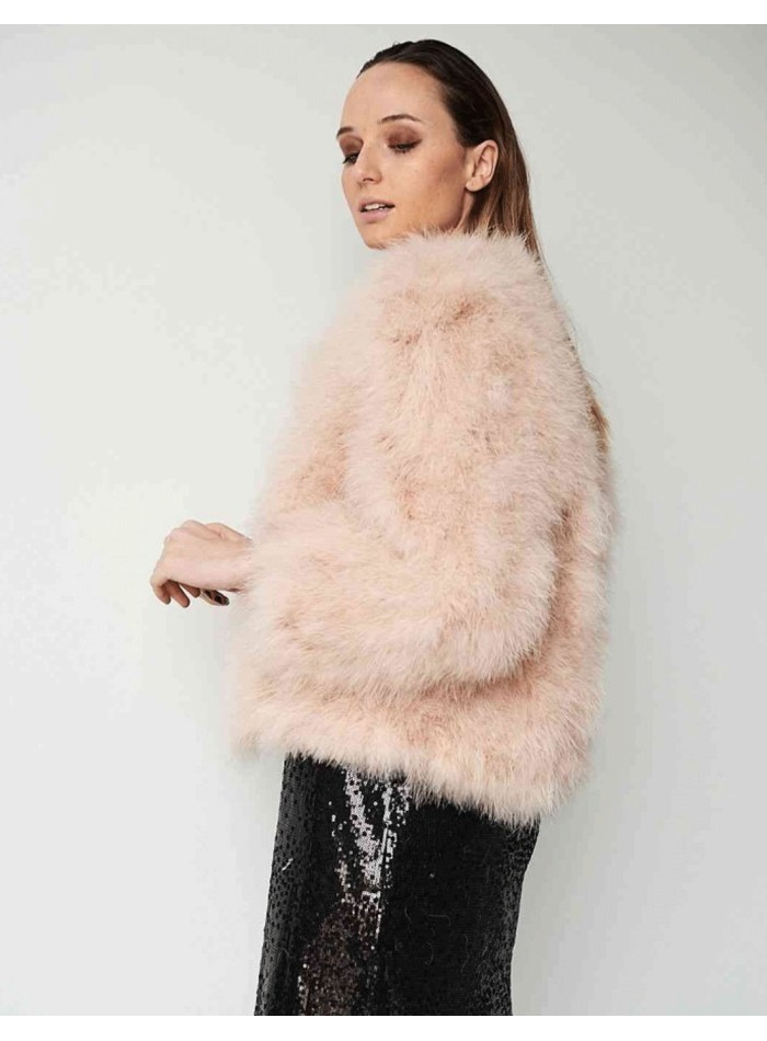 Ostrich feather jacket
