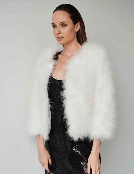Ostrich feather jacket