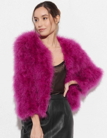 Ostrich feather jacket