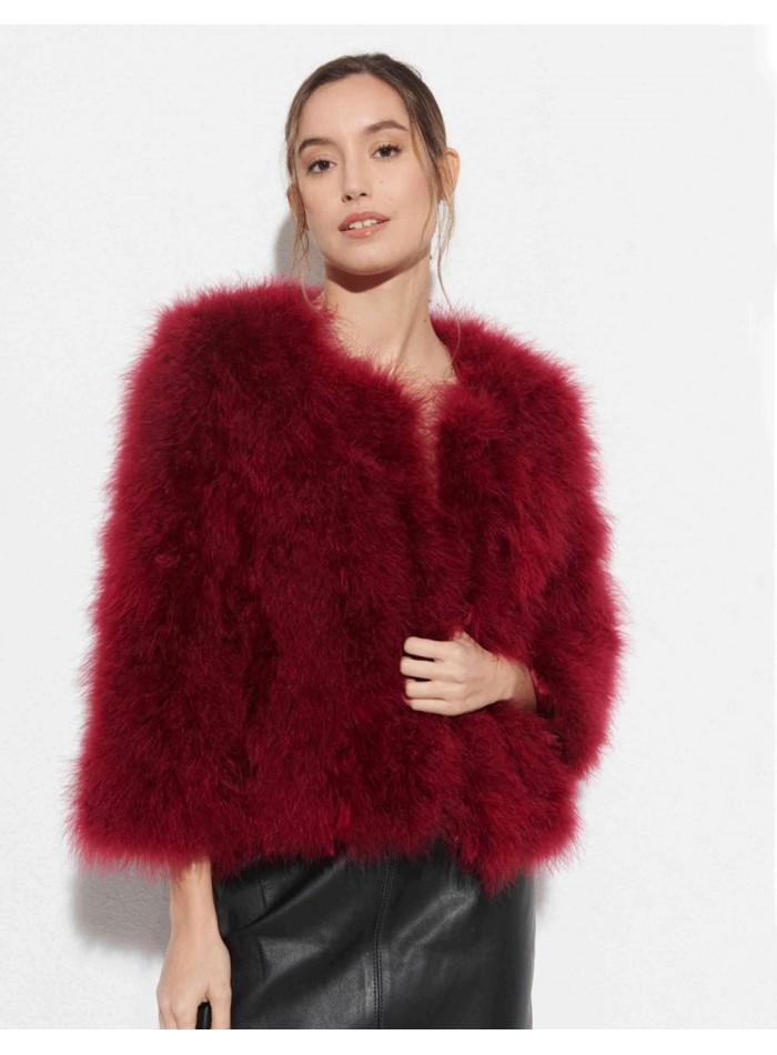 Ostrich feather jacket