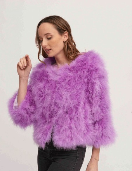 Ostrich feather jacket