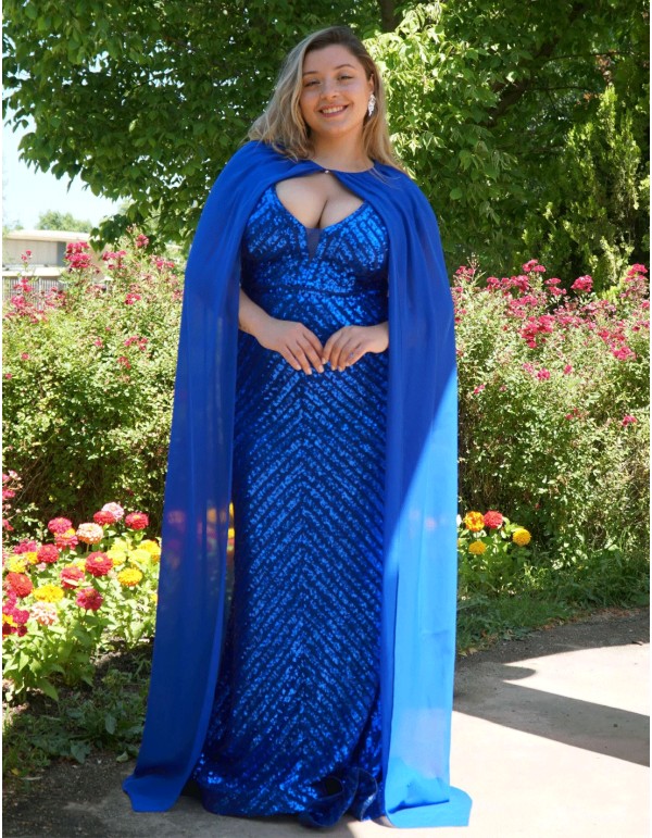 Capa larga de gasa para invitada