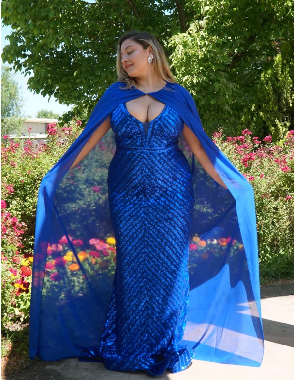 Longue cape d'invité en mousseline de soie 2