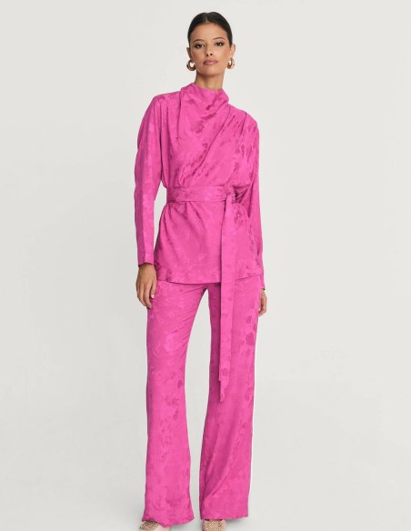 High-waist flared pants for guests