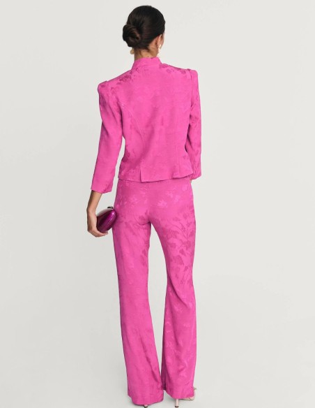 Pantalón para invitada acampanado de tiro alto