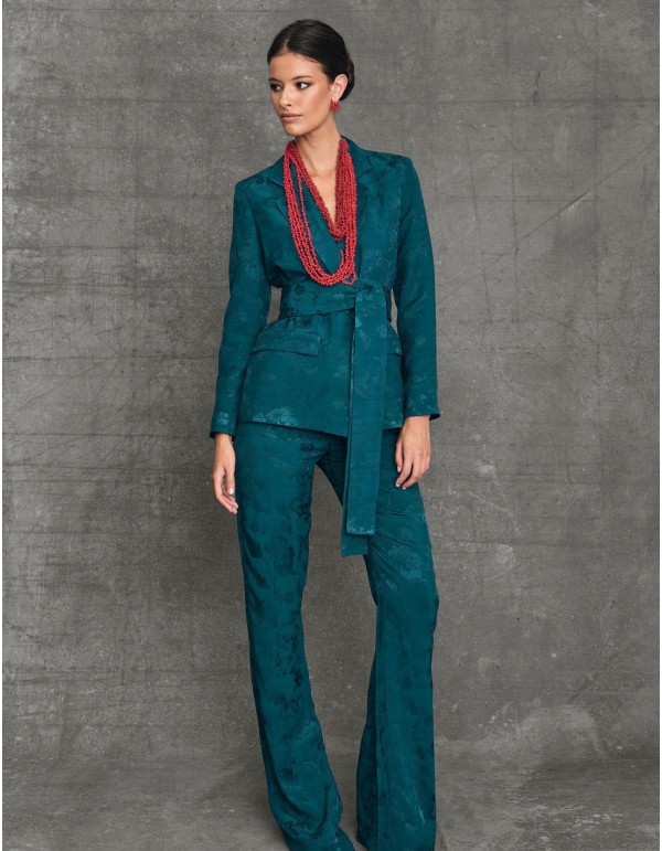 Pantalon d'invité évasé et à taille haute