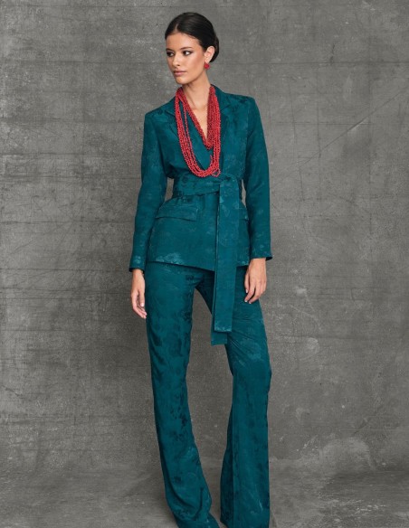 Pantalon d'invité évasé et à taille haute