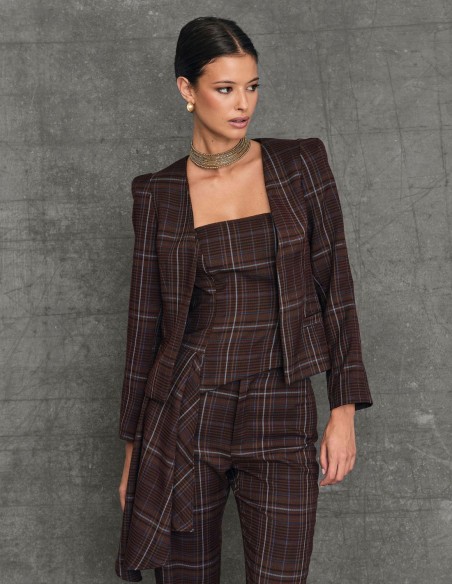 Short printed party jacket