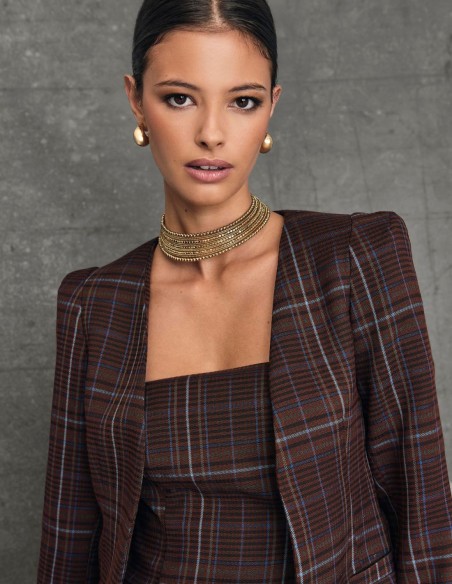 Short printed party jacket