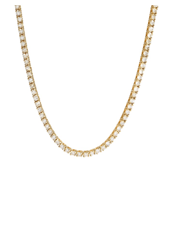 Gold plated zirconia choker