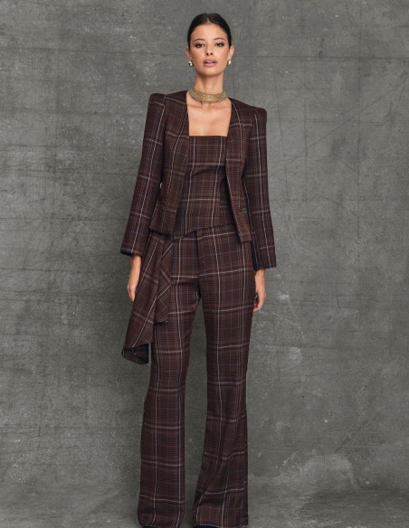 pantalon tiro alto acampanado