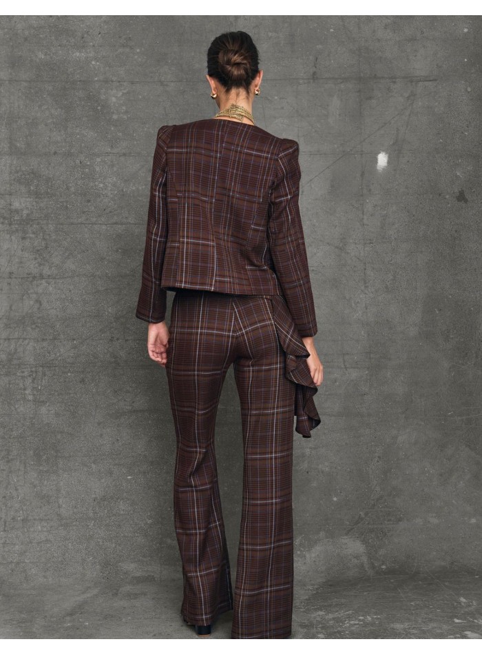 Pantalon évasé à taille haute pour les invités