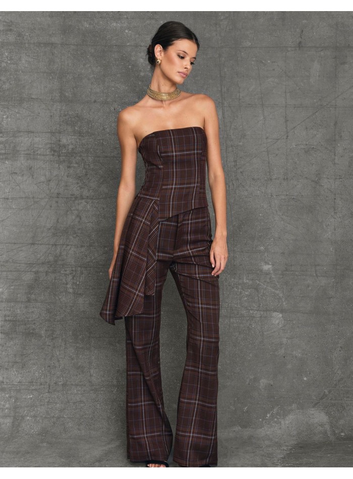 pantalón acampanado traje