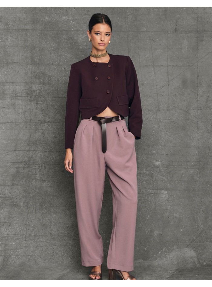 Veste de torero couleur aubergine