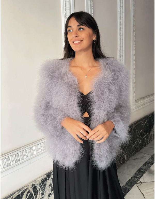 Ostrich feather jacket