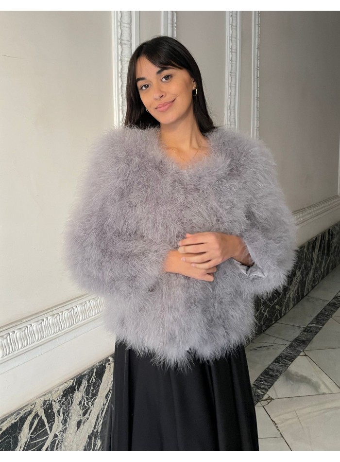 Ostrich feather jacket