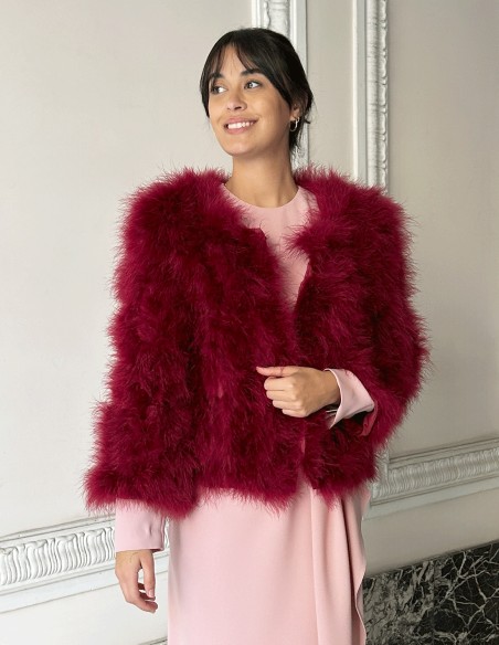 Ostrich feather jacket