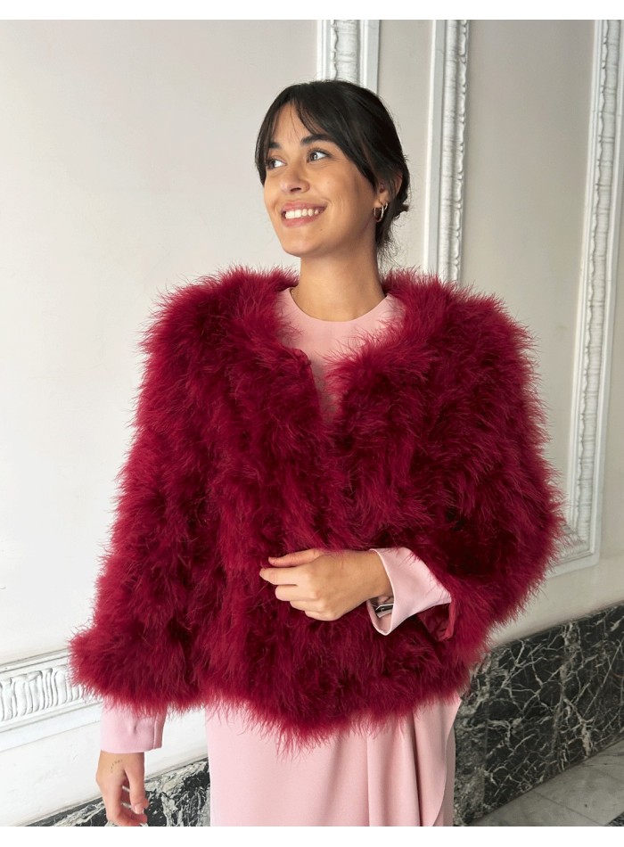 Ostrich feather jacket