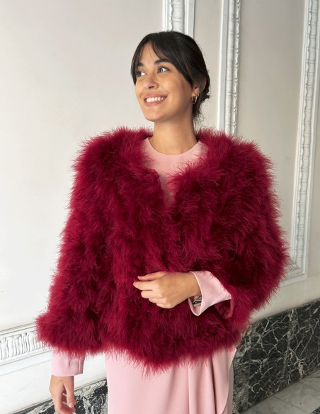 Ostrich feather jacket