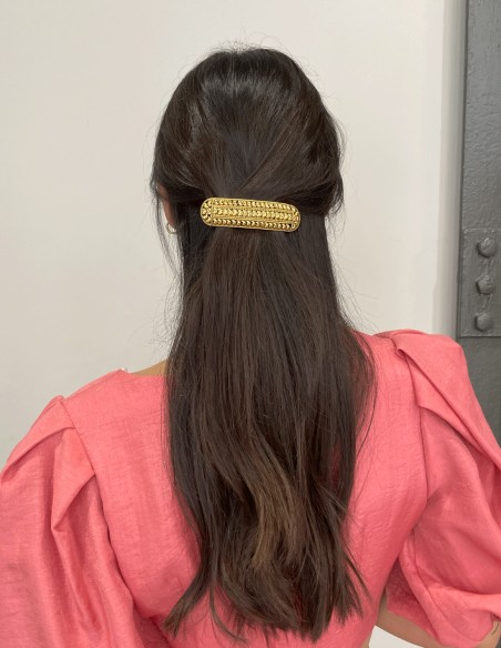Pasador dorado para el pelo