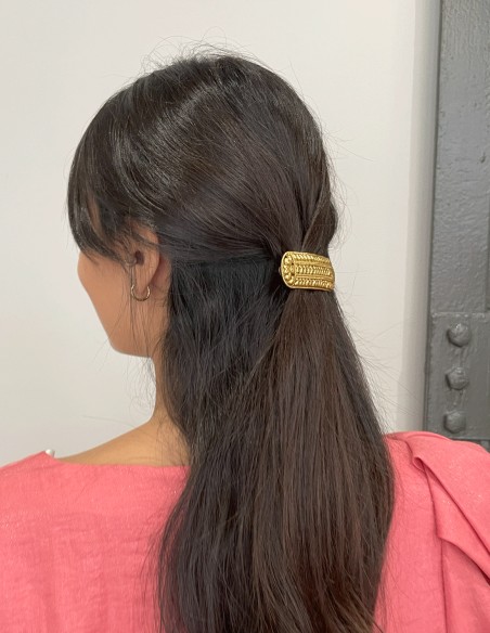 Pasador dorado para el pelo