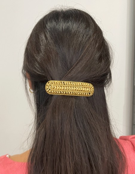 Pasador dorado para el pelo