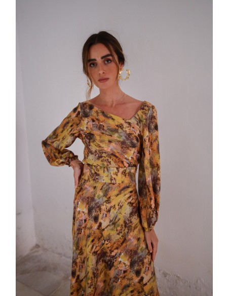 Guest blouse asymmetrical neckline