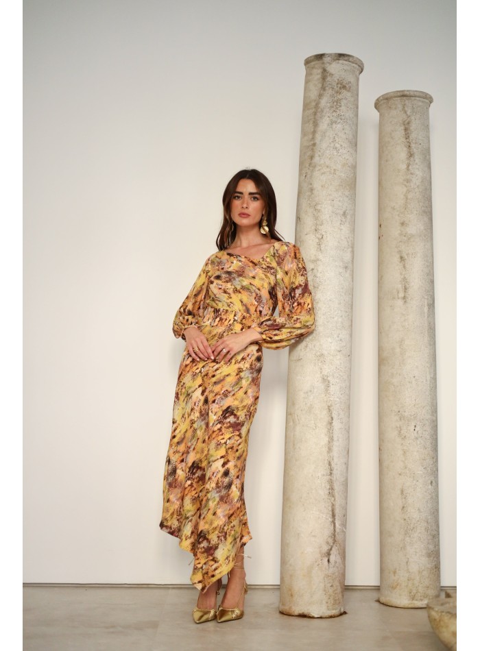 Blusa de invitada escote asimétrico