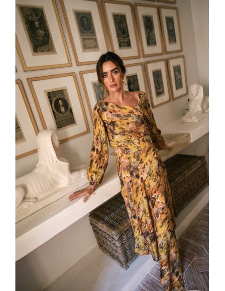 Blusa de invitada escote asimétrico